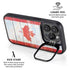 Canada Flag Light Wood iPhone 14 Pro Kickstand Case